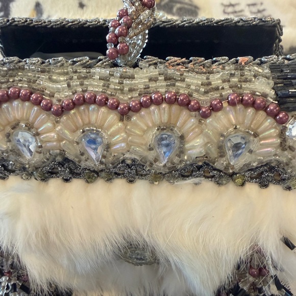 Mary Frances Mini Rabbit Fur Clutch - Picture 3 of 10
